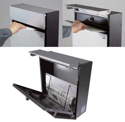 画像4: 丸三タカギ NFS-7-7(白)ポスト  Panasonic FASUS POST(フェイサス フラットタイプ)  (4)