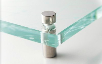 画像2: 美濃クラフト GP-3 ガラス表札 スタンダードタイプ 150角 (2)