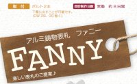 画像2: 美濃クラフト　CW-23（てんとうむし）　アルミ鋳物表札　FANNY（ファニー）　