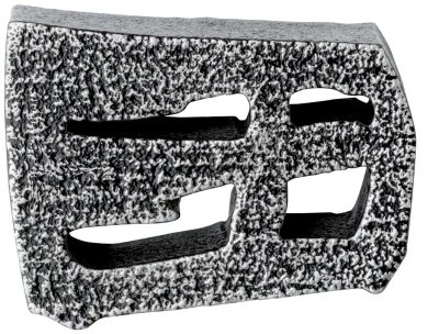 画像4: 美濃クラフト CW-2 鋳物文字 漢字タイプ アルミ鋳物表札 1文字あたりのお値段です (4)