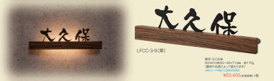 画像1: 丸三タカギ　LFCC-3-9　フェリーチェ・ルーチェ（FELICE・LUCE)表札 (1)
