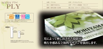 画像3: 丸三タカギ PYC-21-21(ブラック)PLY プライ表札 (3)