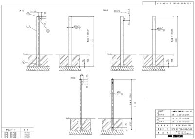 画像3: 四国化成 レコポールSシリーズ CTK50 CTK60 CTK76(取り外し式) CK50 CK60 CK76(固定式) (3)