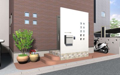 画像5: 四国化成　アルメールWF3型 壁掛けタイプ　ポスト (5)