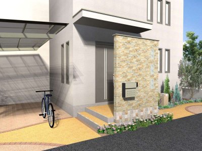 画像4: 四国化成　アルメールWF3型 壁掛けタイプ　ポスト (4)