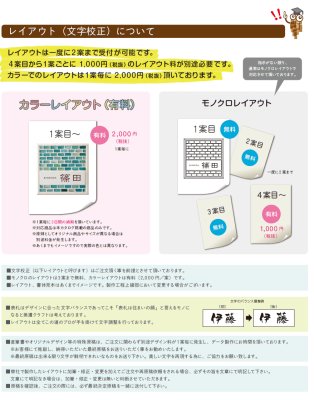 画像10: CA-24  アルミ鋳物表札 スタンダードタイプ  美濃クラフト (10)