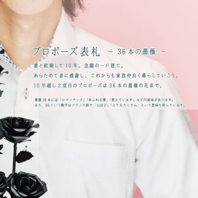 画像3: 美濃クラフト PRO-36 プロポーズ表札 36本の薔薇  (3)