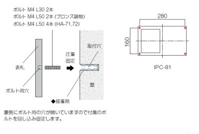 画像5: 美濃クラフト IPC-81 インターホンカバーサイン (5)