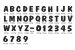 画像2: 丸三タカギ　CORAL（コラル）アルファベット・数字の切り抜き表札 (2)