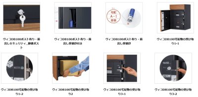 画像14: ユニソン　Vico　ヴィコDB　100　ポスト有り　宅配ボックス (14)