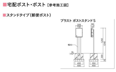 画像4: ユニソン PLAST プラスト 壁付けポスト (4)