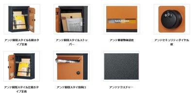 画像7: ユニソン ANTE アンテ 壁付けポスト (7)
