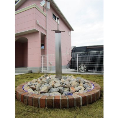 画像4: 美濃クラフト YSK-1伝説の聖剣/YSH-1石碑 男前表札 (4)