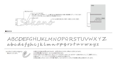 画像3: 丸三タカギ CTM-1 Castimo(キャスティモ) IELOGO表札 1文字分の金額です (3)