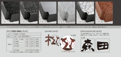 画像5: 美濃クラフト CW-52 アルミ鋳物表札  鋳物文字(鋳物文字2文字あたりのお値段です) (5)