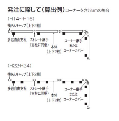 画像7: 四国化成  11:多段自由支柱(木調カラー アレグリアフェンス用) (7)