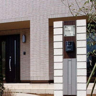 画像2: 美濃クラフト  GP-108 フラットガラス表札 130角 (2)