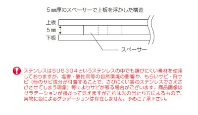 画像18: 美濃クラフト MX-111-  リファイン  Refine  ステンレス表札 (18)