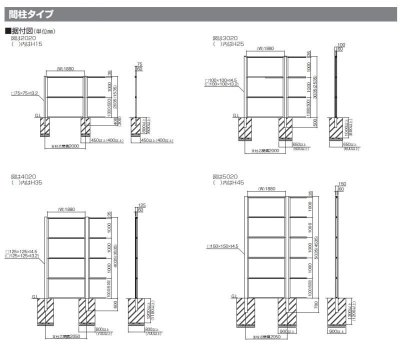 画像7: 四国化成　防音フェンス　TNF2型　TNF3型　TNF4型　TNF4B型　間柱タイプ (7)