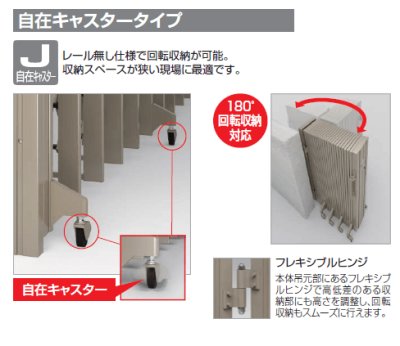 画像12: 四国化成 アイラインN1型 F→フラットレール C→固定キャスター J→自在キャスタータイプ (12)