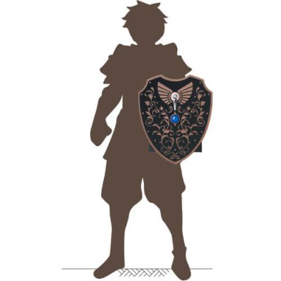 画像4: 美濃クラフト YSP-1 男前ポスト 〜伝説の盾〜 (4)