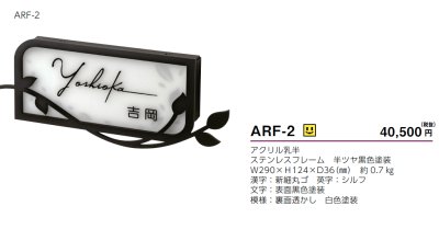 画像6: 美濃クラフト ARF-2  キャンドル(Candle) LEDバックライト表札 (6)