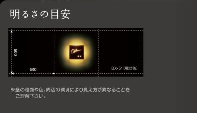 画像4: 美濃クラフト BX-61 LEDバックライト表札 (4)