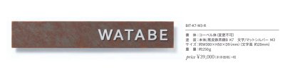 画像4: 丸三タカギ BIT-K7-M3-R BITLETTER ビットレター IELOGO表札 (4)