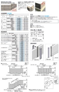 画像1: 四国化成　ルーバーフェンスK1型　ルーバーフェンスK2型　傾斜地タイプ