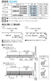 画像1: 四国化成　ミニフェンス　こみき30型　40型（鋳物フェンス）