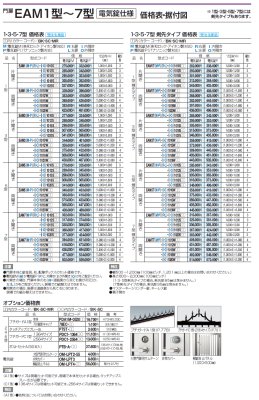 画像7: 四国化成 EAM1型 2型 3型 4型 5型 6型 7型 8型 11型 13型 15型 31型 32型 標準錠 電気錠仕様 (7)
