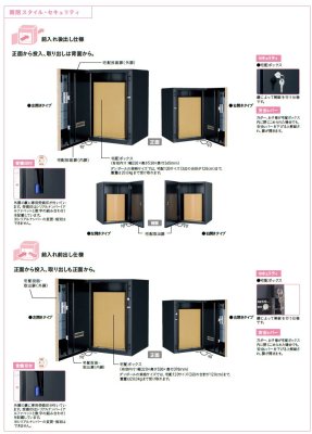 画像2: ユニソン　Vico　ヴィコDB　120　ポスト無し　宅配ボックス (2)