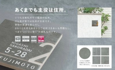 画像7: 美濃クラフト　ADT-1-　アドレスサイン　Address  Sign (7)