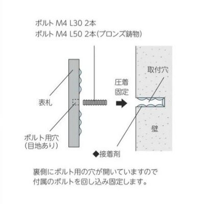 画像5: 美濃クラフト　ADW-2-　アドレスサイン　Address  Sign (5)
