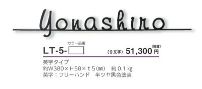画像3: 美濃クラフト LT-5- ライン-s Line-s 切り文字 9文字分 (3)