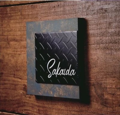 画像4: 美濃クラフト MXA-11 アビル HABILE ステンレス表札 (4)