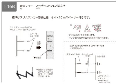 画像10: 美濃クラフト  MGX-1 1文字の金額です スーパーステンレス -キリモジ- SUPER STAINLESS -切文字- (10)