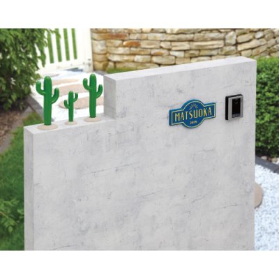 画像5: 美濃クラフト CAF-31 ジャニー Journey アルミ鋳物表札 (5)