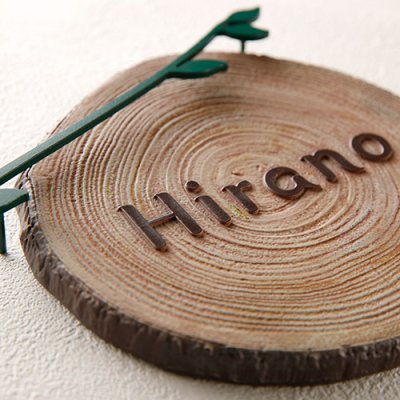 画像2: 美濃クラフト CAG-1 アペーゴ apego アルミ鋳物表札 (2)