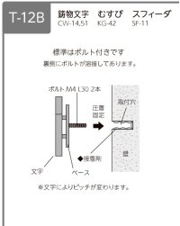 画像1: 美濃クラフト　CW-51　鋳物文字　組み合わせタイプ　アルミ鋳物表札（鋳物文字2文字あたりのお値段です）