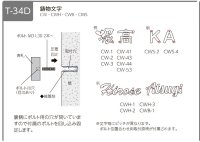 画像1: 美濃クラフト　CW-53　鋳物文字　組み合わせタイプ　アルミ鋳物表札（鋳物文字2文字あたりのお値段です）