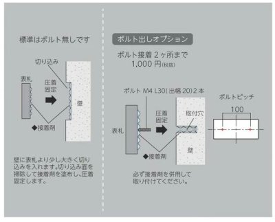 画像5: 美濃クラフト SN-41 スタンダード Standard 天然石材表札 (5)