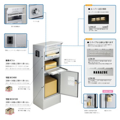 画像5: 美濃クラフト LCN- ロッキン LOCKIN かもんポスト (5)