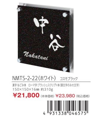 画像3: 丸三タカギ NMTS-2-22(ホワイト) コスモブラック メテオール Meteore (3)