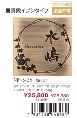 画像5: 丸三タカギ NIF-S-25 真鍮イブシ エッチング Etching (5)