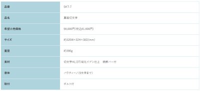 画像3: 福彫 SKT-7 NRASS LASERCUT 真鍮切文字 (3)