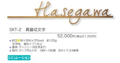 画像5: 福彫 SKT-2 NRASS LASERCUT 真鍮切文字 (5)