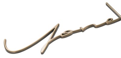 画像2: 福彫　SKT-102　RASSIC　ラシック　真鍮切文字 (2)