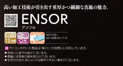 画像6: 福彫 SKT-201 ENSOR アンソル 真鍮切文字 (6)