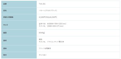 画像2: 福彫　TVA-201　グロスブラック（黒文字）VALORE　バローレ　チタン表札 (2)